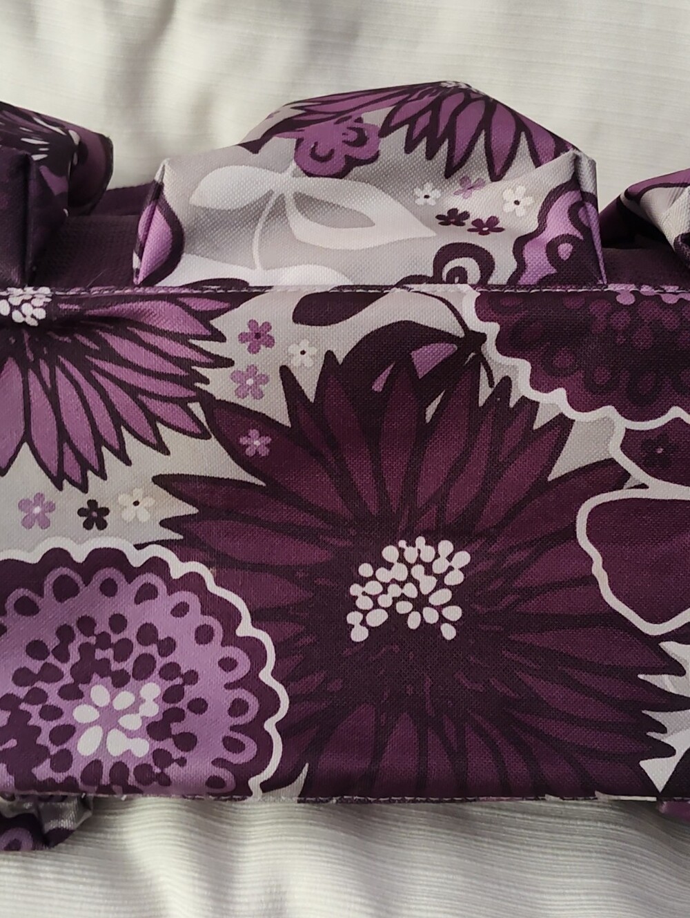 Thirty One Organizing Utility Tote, "Plum Awesome Blossom" - Picture 5 of 5